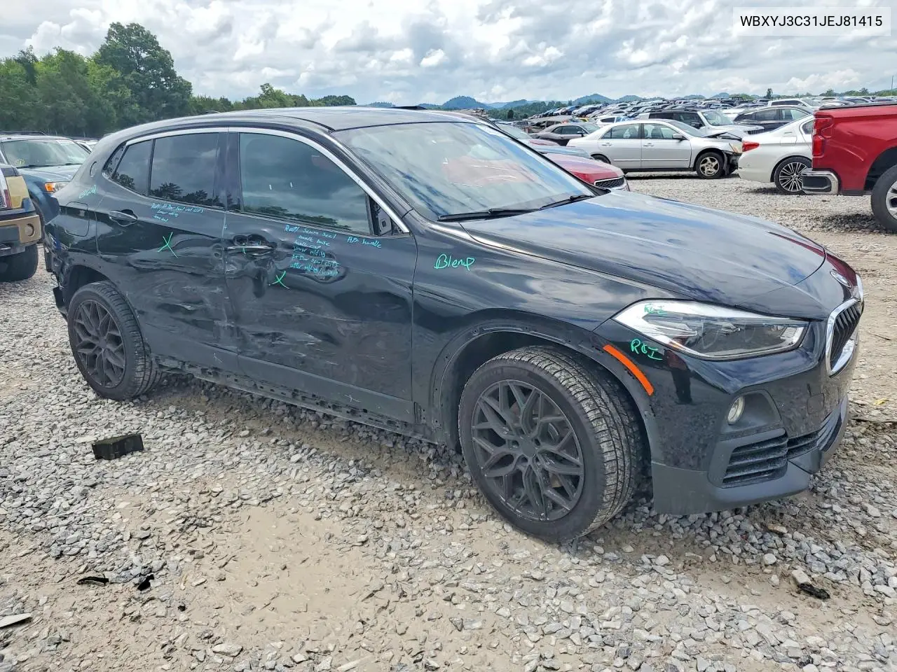 2018 BMW X2 Sdrive28I VIN: WBXYJ3C31JEJ81415 Lot: 60025576