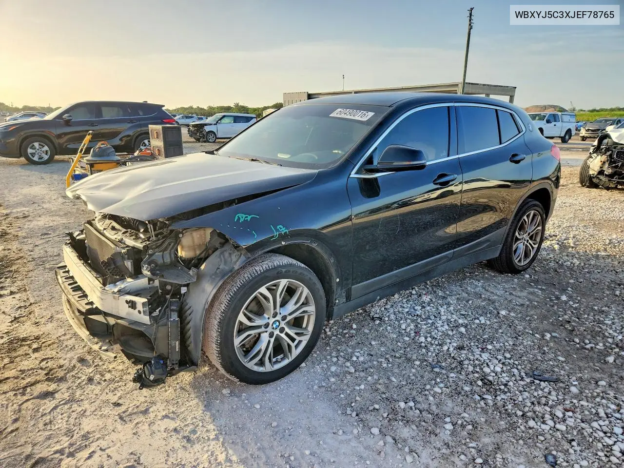 2018 BMW X2 xDrive28I VIN: WBXYJ5C3XJEF78765 Lot: 60490016