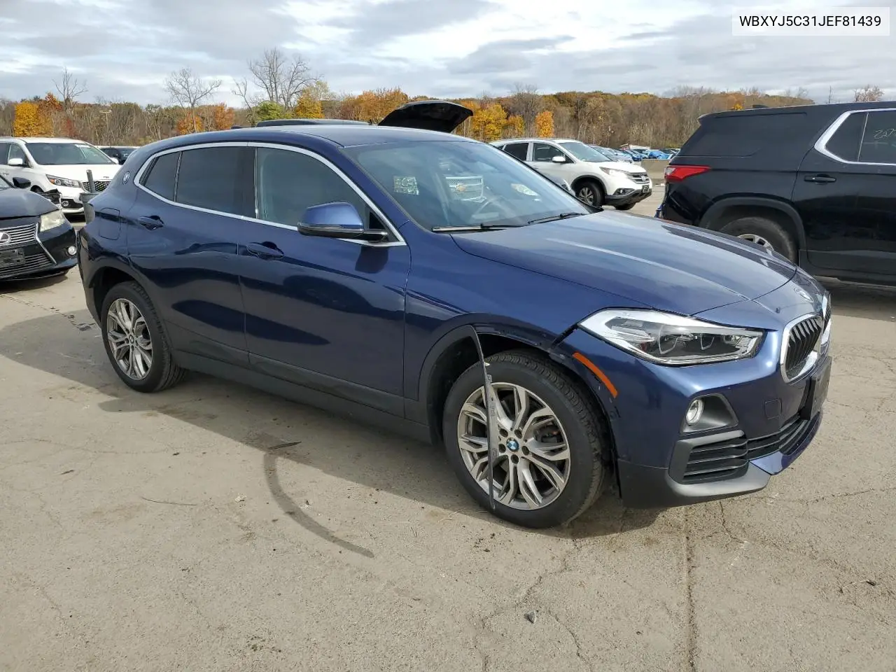 2018 BMW X2 xDrive28I VIN: WBXYJ5C31JEF81439 Lot: 89831925