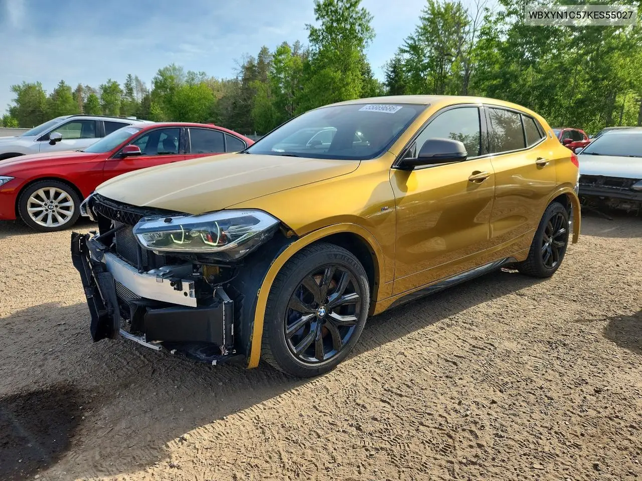 2019 BMW X2 M35I VIN: WBXYN1C57KES55027 Lot: 55869686