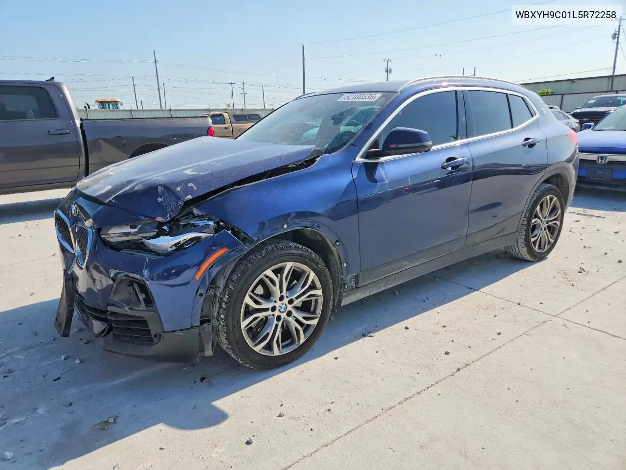 2020 BMW X2 Sdrive28I VIN: WBXYH9C01L5R72258 Lot: 62100536