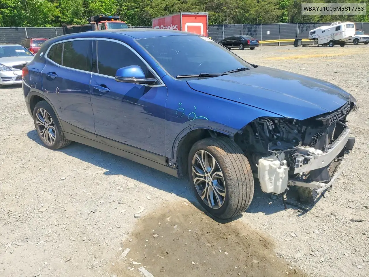 2021 BMW X2 xDrive28I VIN: WBXYJ1C05M5S17783 Lot: 54076096