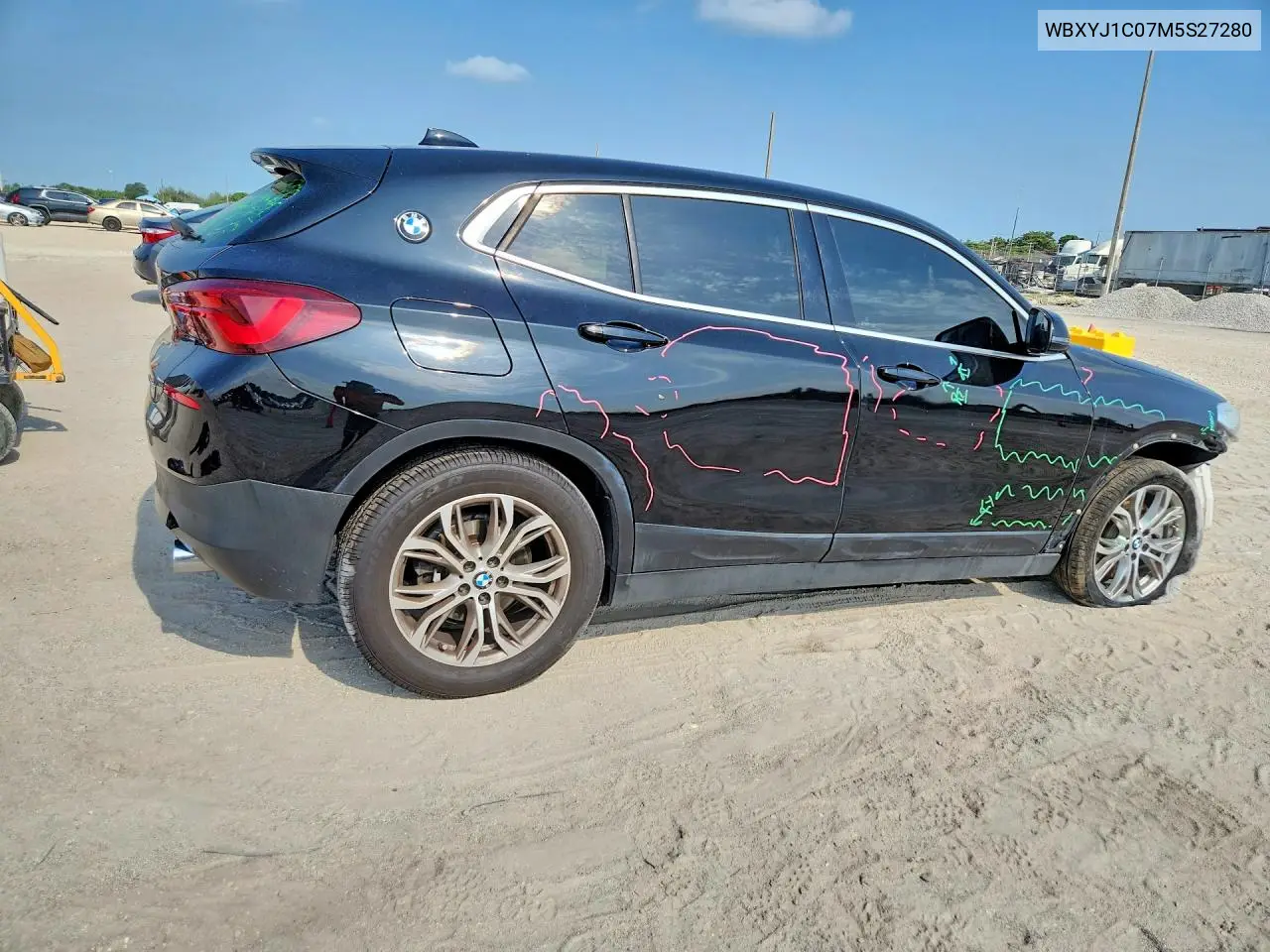 2021 BMW X2 xDrive28I VIN: WBXYJ1C07M5S27280 Lot: 56980296