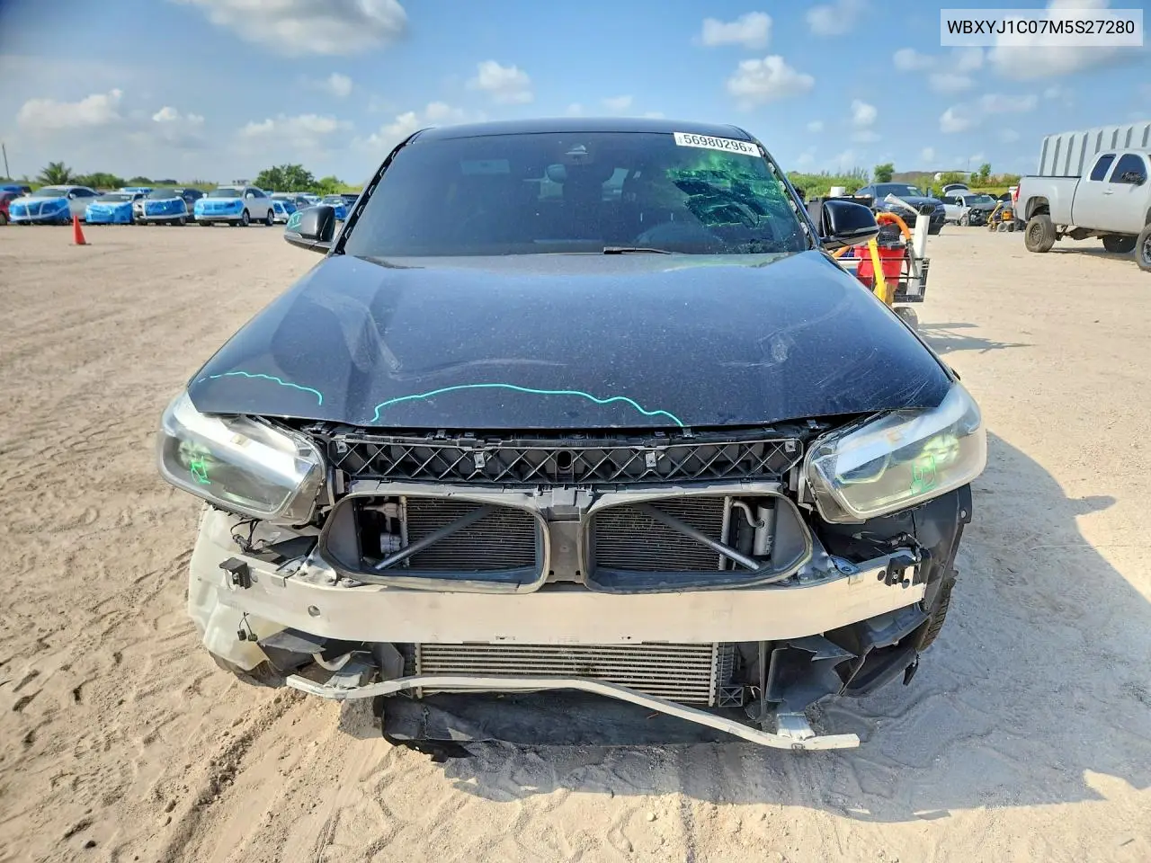 2021 BMW X2 xDrive28I VIN: WBXYJ1C07M5S27280 Lot: 56980296