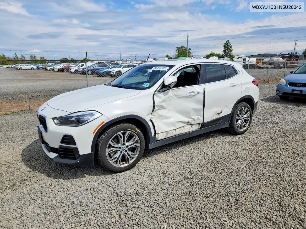 2022 BMW X2 xDrive28I VIN: WBXYJ1C01N5U20042 Lot: 55115996