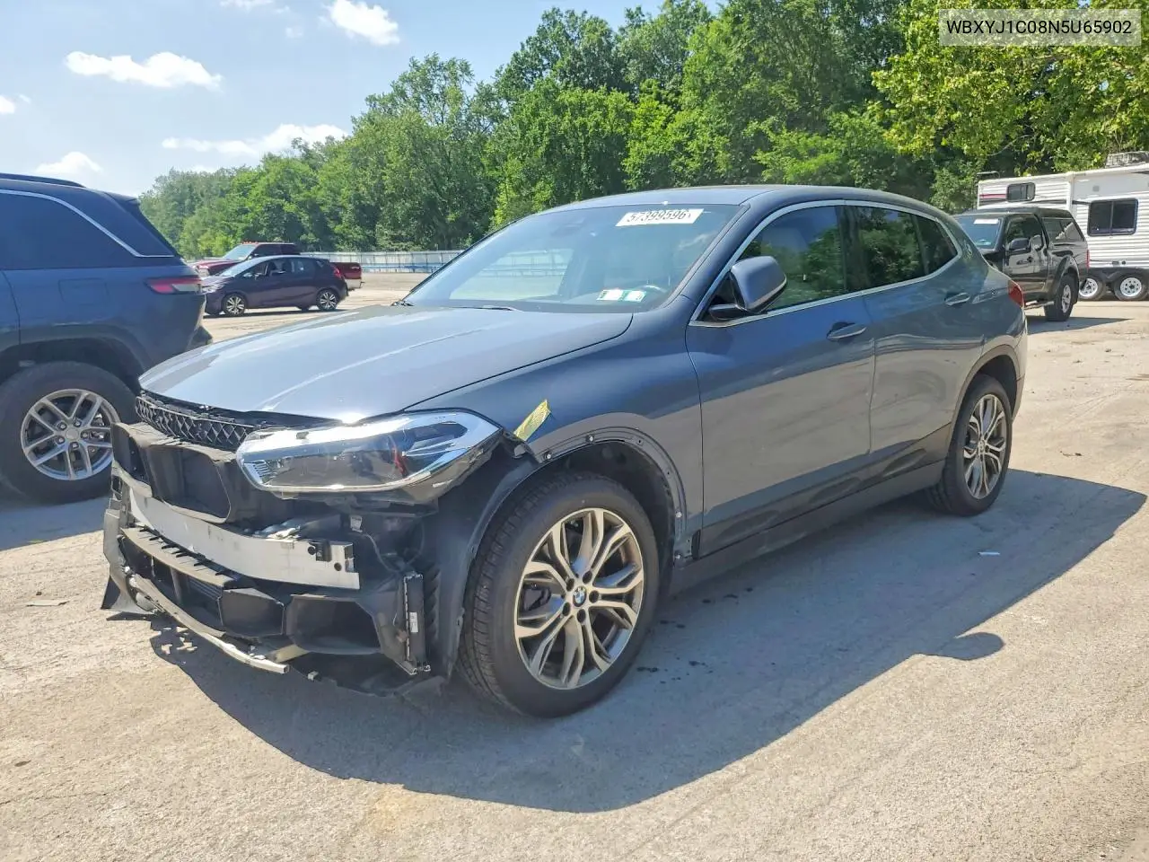 2022 BMW X2 xDrive28I VIN: WBXYJ1C08N5U65902 Lot: 57399596
