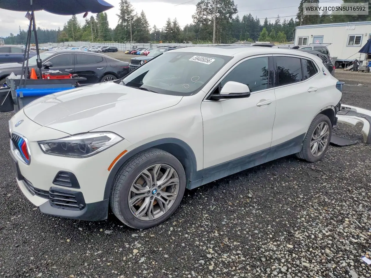 2022 BMW X2 xDrive28I VIN: WBXYJ1C05N5U16592 Lot: 59405056