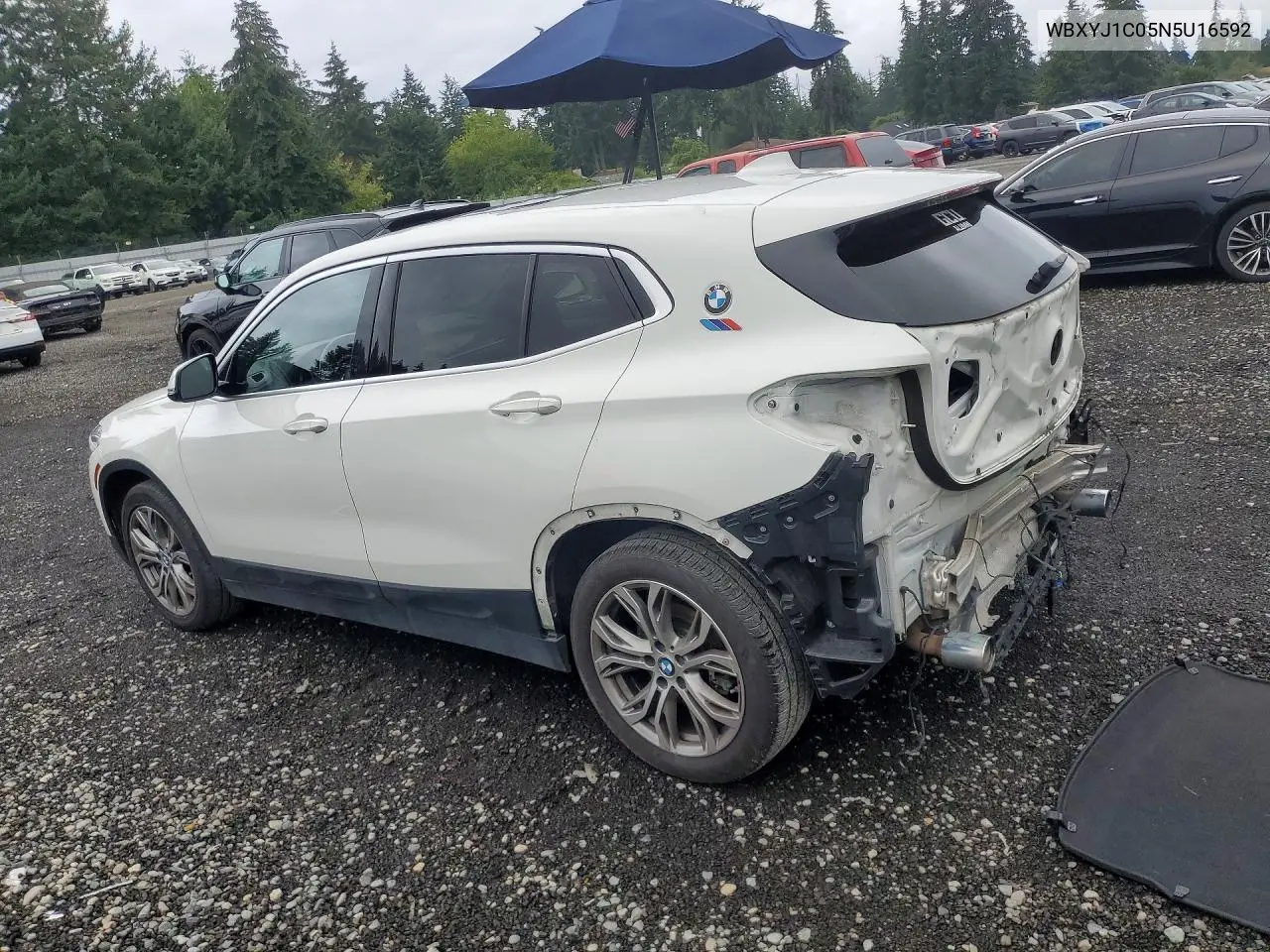 2022 BMW X2 xDrive28I VIN: WBXYJ1C05N5U16592 Lot: 59405056