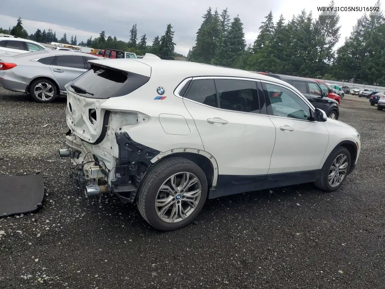 2022 BMW X2 xDrive28I VIN: WBXYJ1C05N5U16592 Lot: 59405056