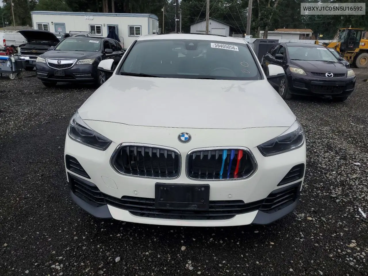 2022 BMW X2 xDrive28I VIN: WBXYJ1C05N5U16592 Lot: 59405056