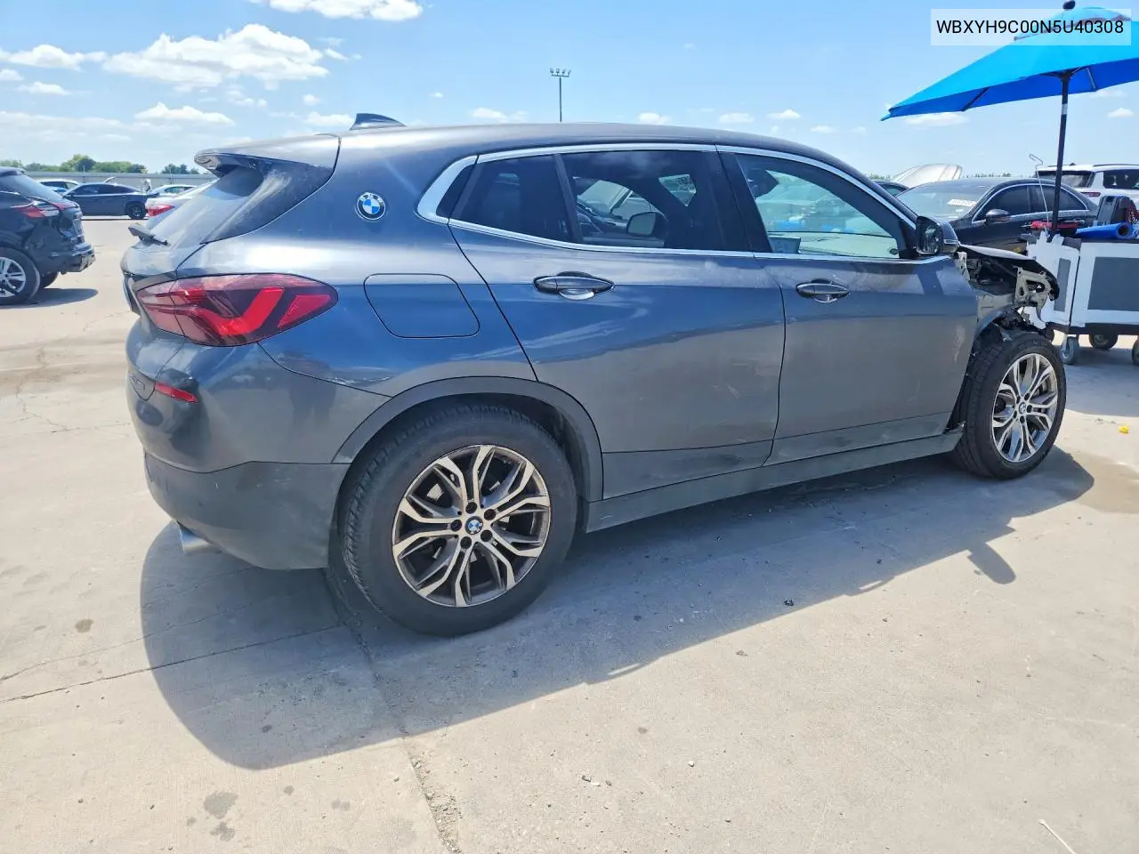 2022 BMW X2 Sdrive28I VIN: WBXYH9C00N5U40308 Lot: 60152656
