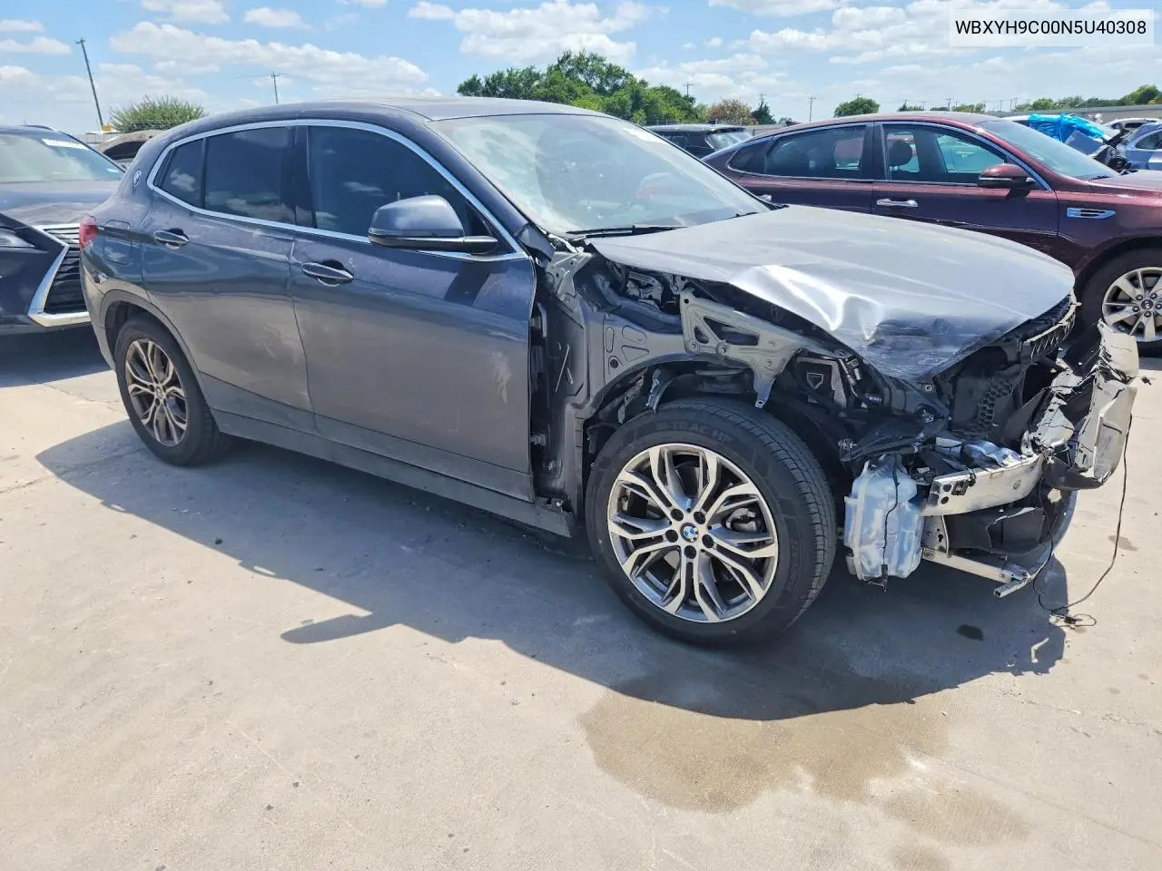 2022 BMW X2 Sdrive28I VIN: WBXYH9C00N5U40308 Lot: 60152656