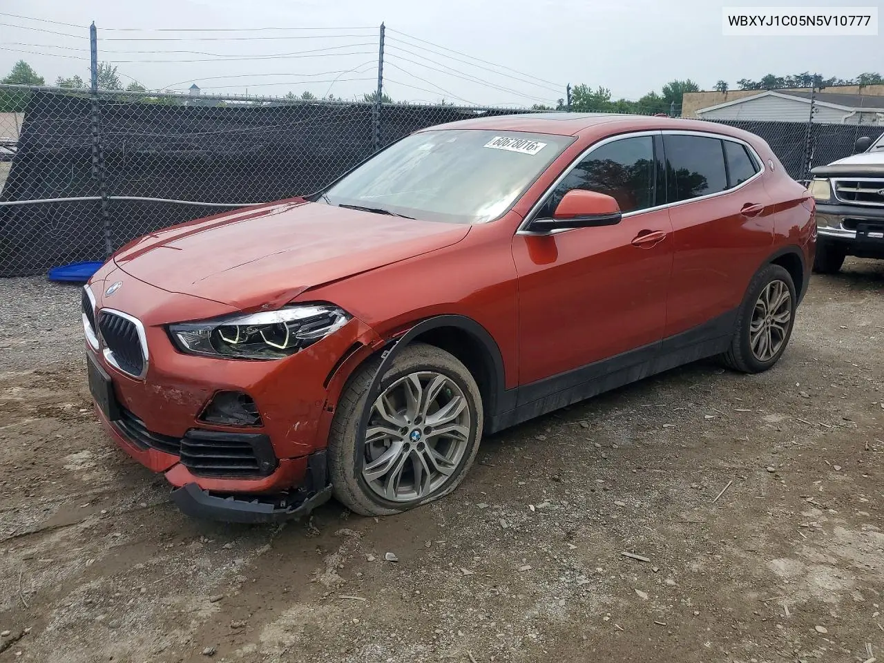 2022 BMW X2 xDrive28I VIN: WBXYJ1C05N5V10777 Lot: 60678016