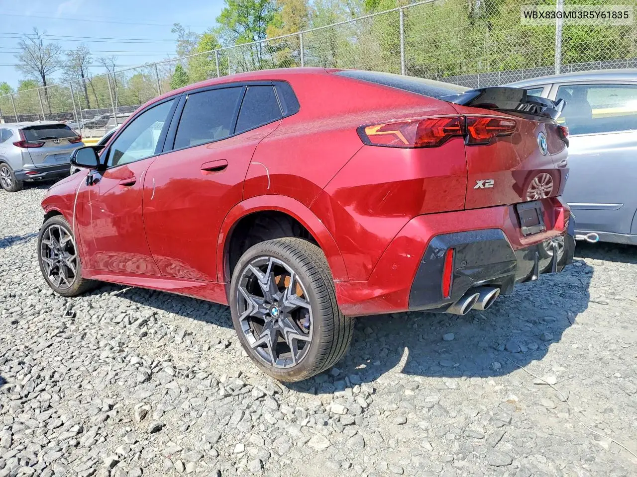 2024 BMW X2 M35I VIN: WBX83GM03R5Y61835 Lot: 48880186
