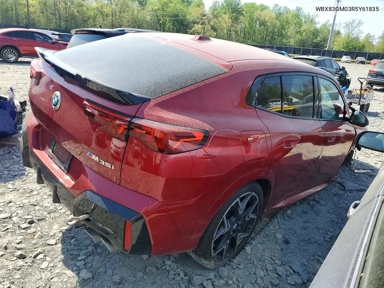 2024 BMW X2 M35I VIN: WBX83GM03R5Y61835 Lot: 48880186