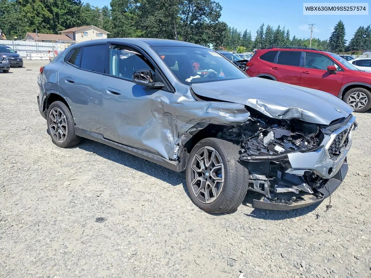 2025 BMW X2 xDrive28I VIN: WBX63GM09S5257574 Lot: 59392436