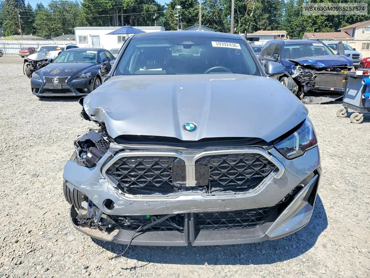 2025 BMW X2 xDrive28I VIN: WBX63GM09S5257574 Lot: 59392436
