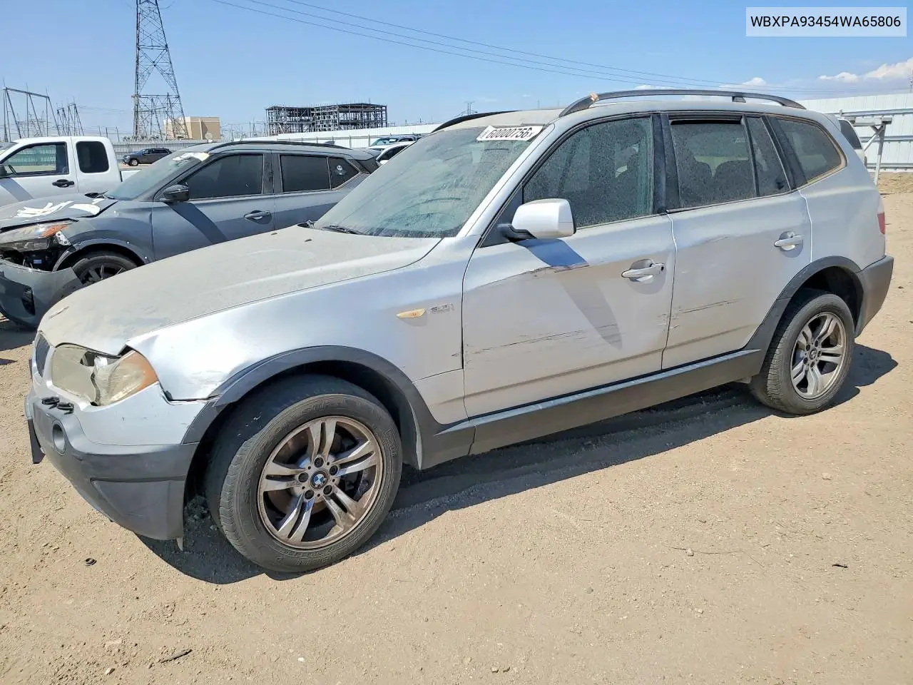 2004 BMW X3 3.0I VIN: WBXPA93454WA65806 Lot: 60000756