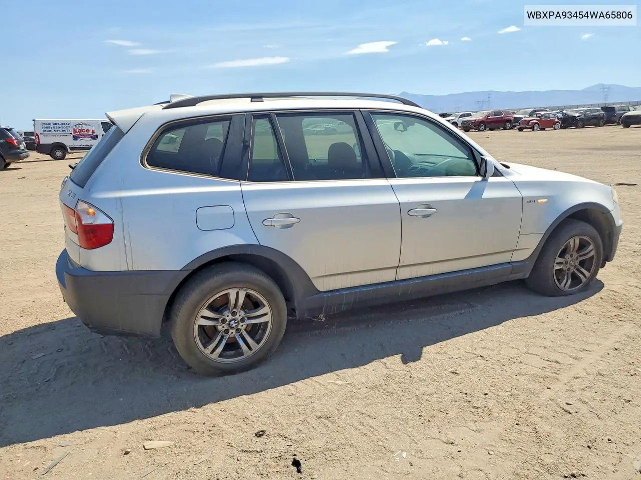 2004 BMW X3 3.0I VIN: WBXPA93454WA65806 Lot: 60000756