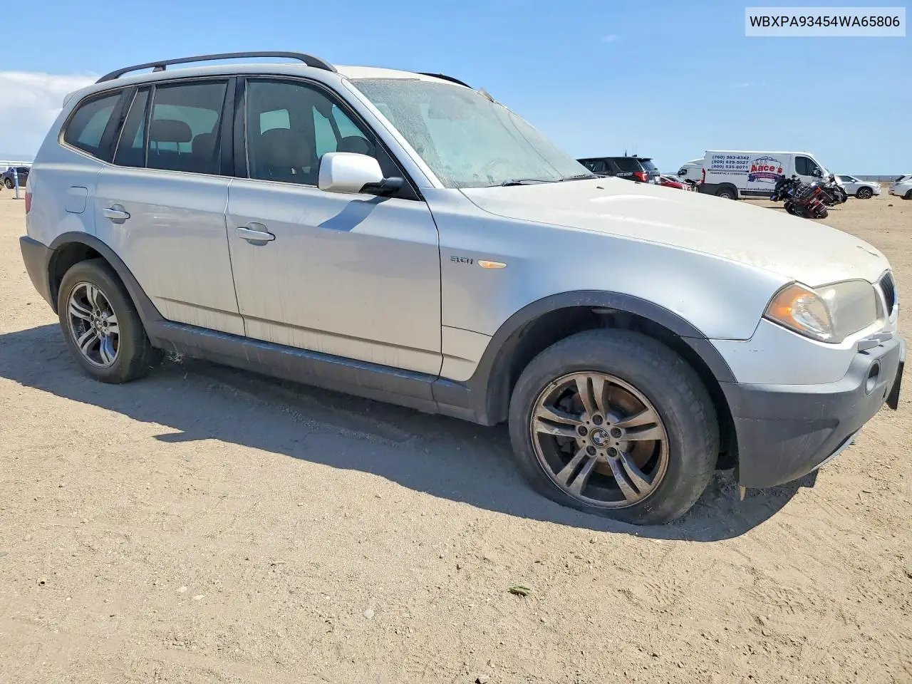 2004 BMW X3 3.0I VIN: WBXPA93454WA65806 Lot: 60000756