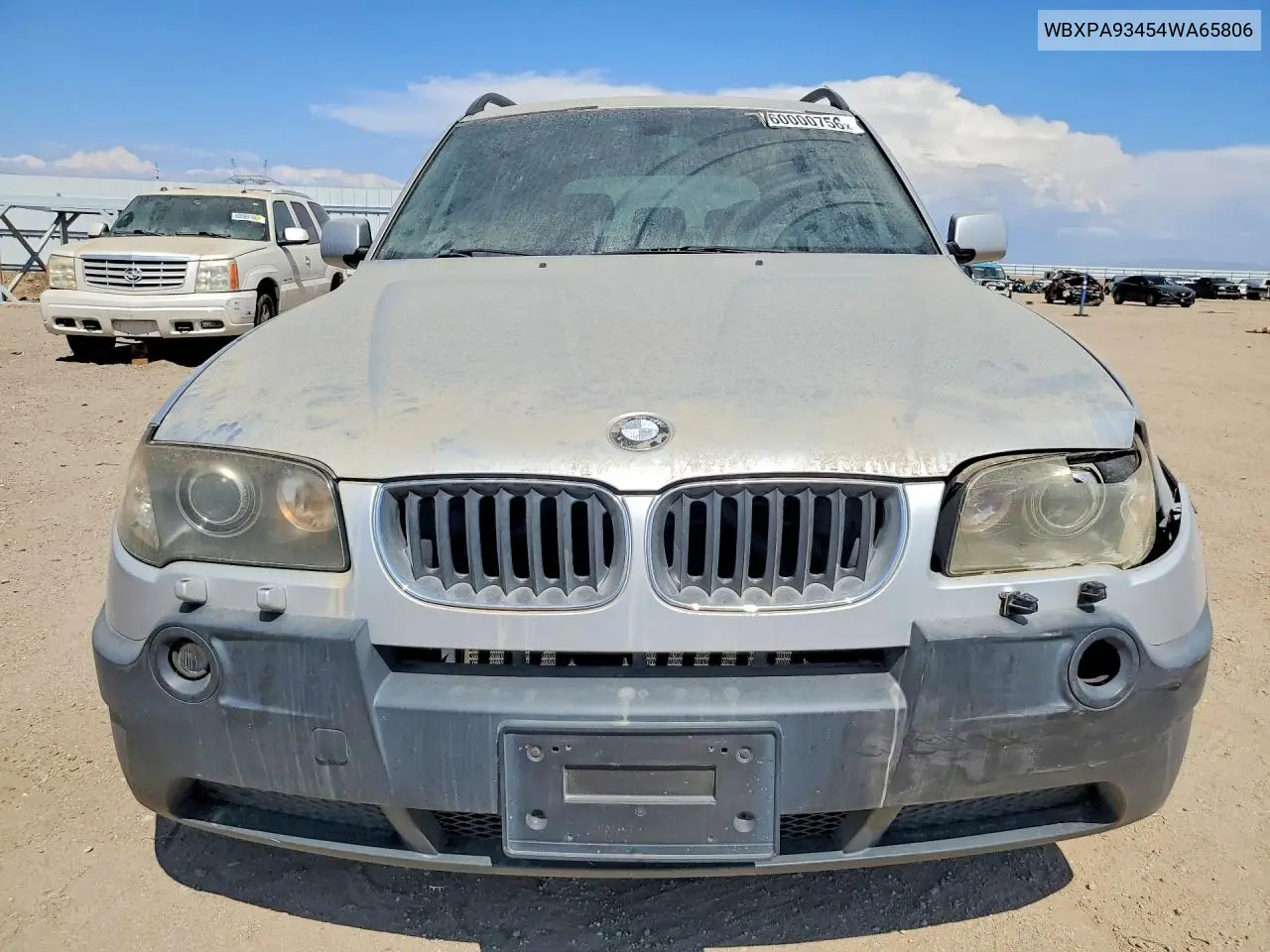 2004 BMW X3 3.0I VIN: WBXPA93454WA65806 Lot: 60000756