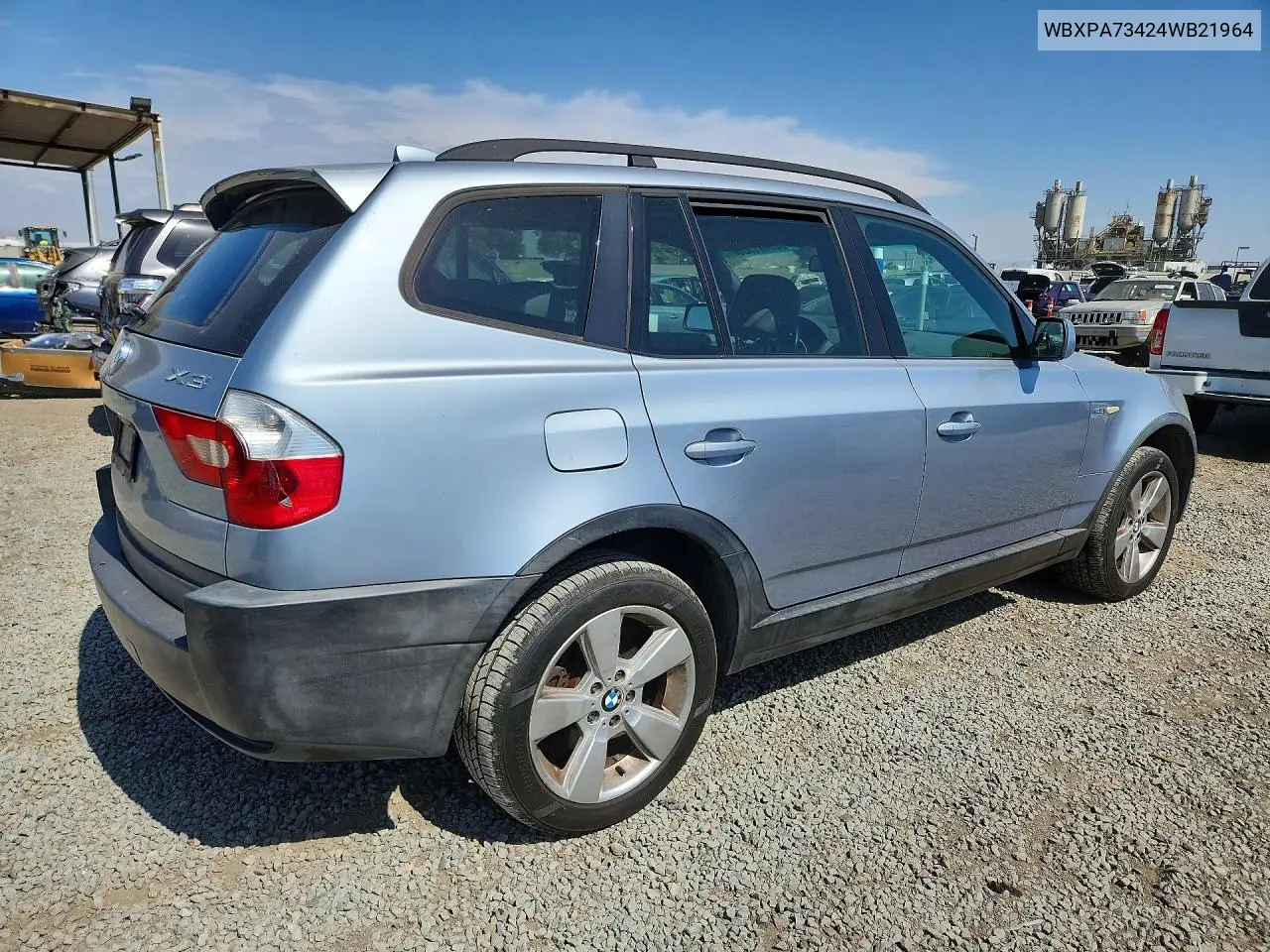 2004 BMW X3 2.5I VIN: WBXPA73424WB21964 Lot: 61441366