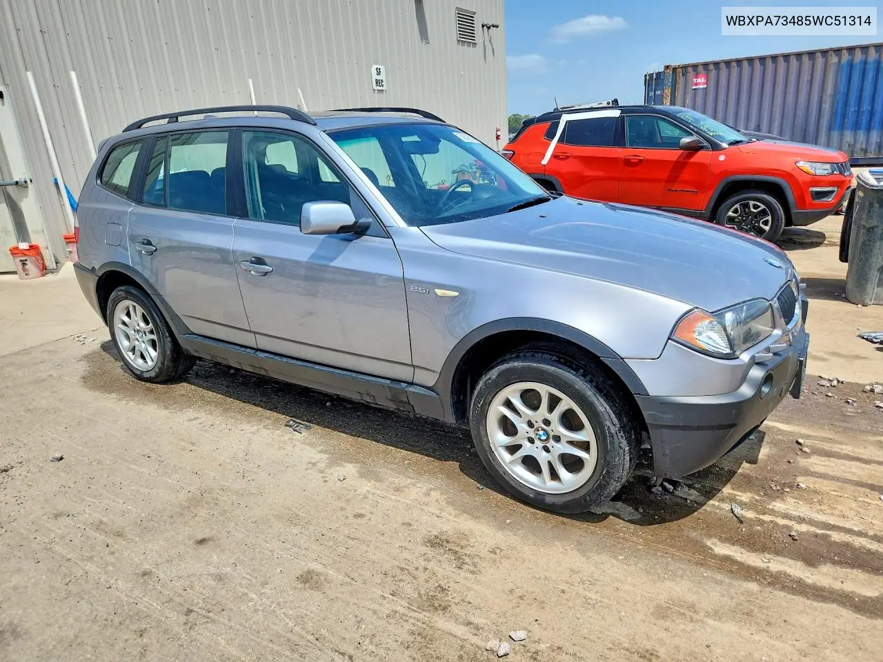 2005 BMW X3 2.5I VIN: WBXPA73485WC51314 Lot: 59098396