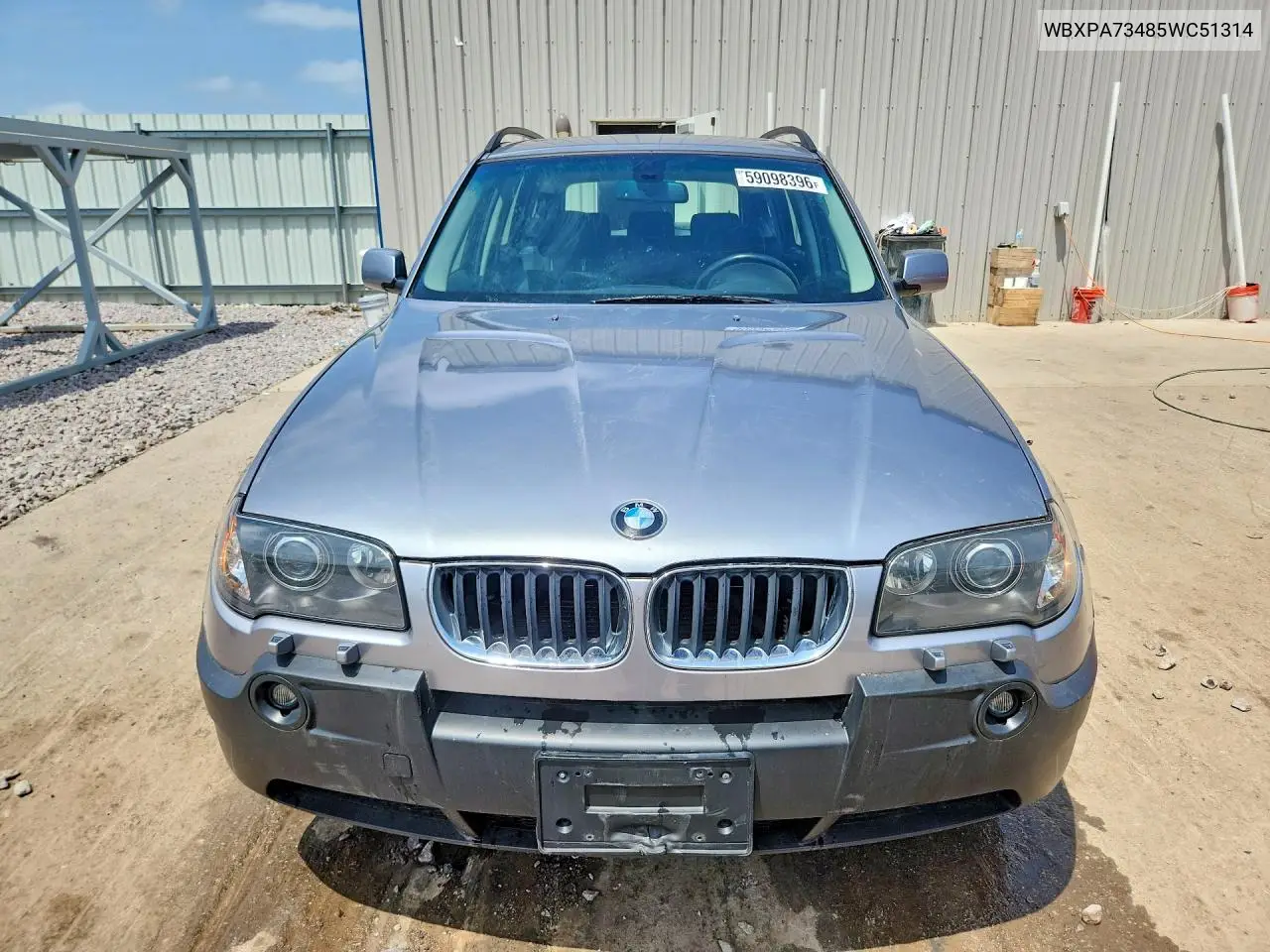 2005 BMW X3 2.5I VIN: WBXPA73485WC51314 Lot: 59098396