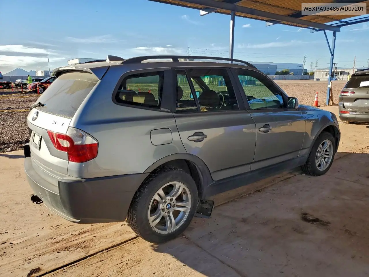 2005 BMW X3 3.0I VIN: WBXPA93485WD07201 Lot: 73838235