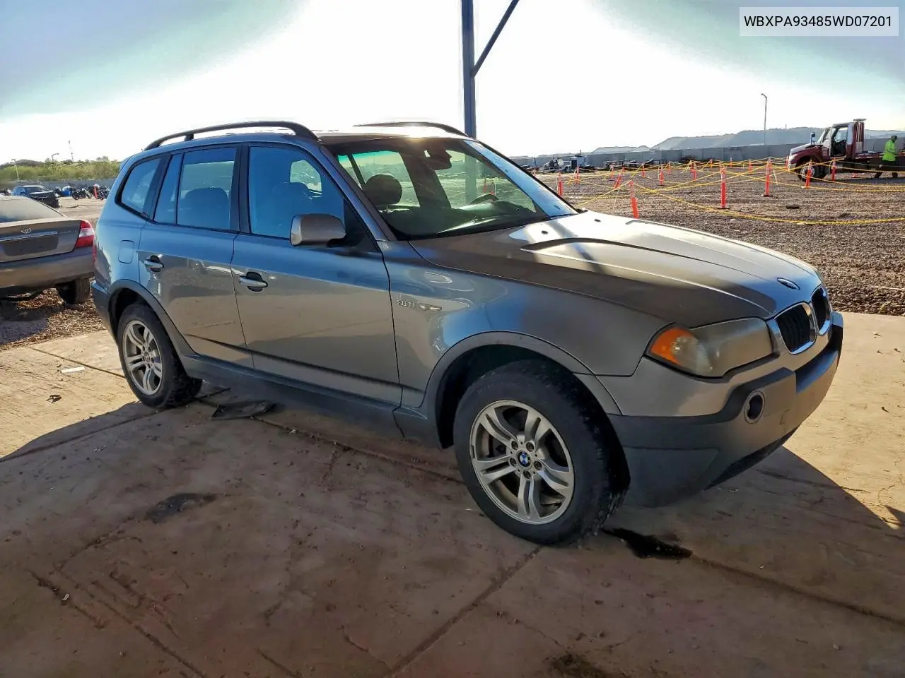 2005 BMW X3 3.0I VIN: WBXPA93485WD07201 Lot: 73838235