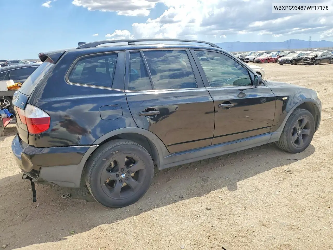 2007 BMW X3 3.0Si VIN: WBXPC93487WF17178 Lot: 60745686