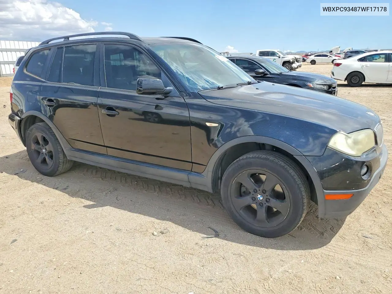 2007 BMW X3 3.0Si VIN: WBXPC93487WF17178 Lot: 60745686