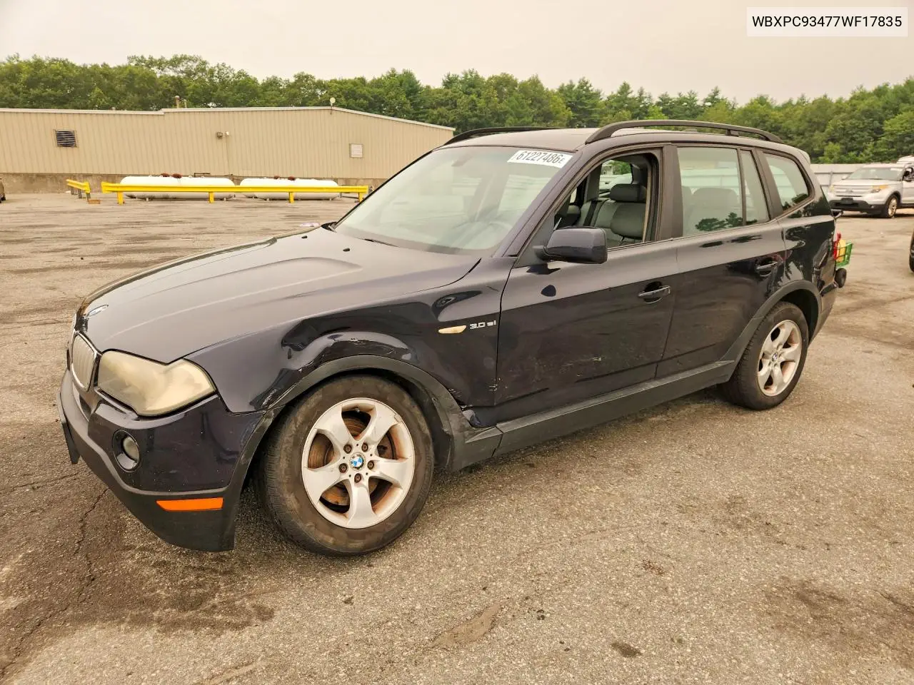 2007 BMW X3 3.0Si VIN: WBXPC93477WF17835 Lot: 61227486