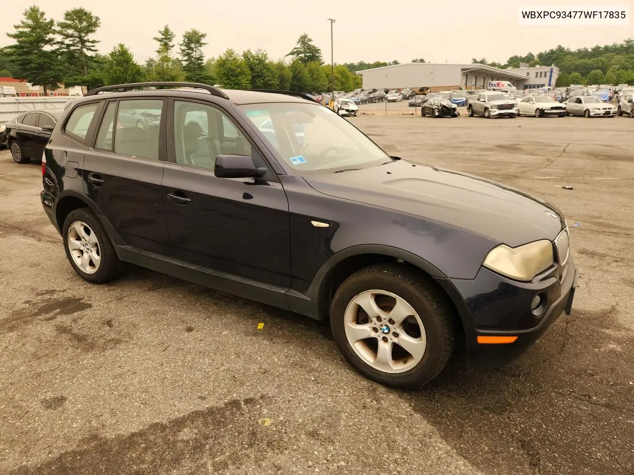 2007 BMW X3 3.0Si VIN: WBXPC93477WF17835 Lot: 61227486