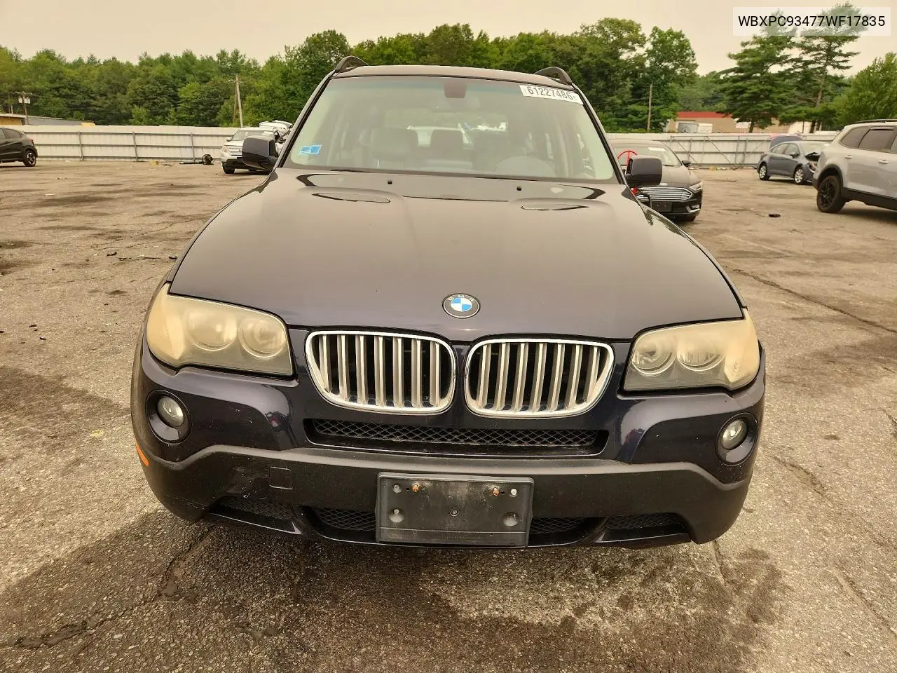 2007 BMW X3 3.0Si VIN: WBXPC93477WF17835 Lot: 61227486