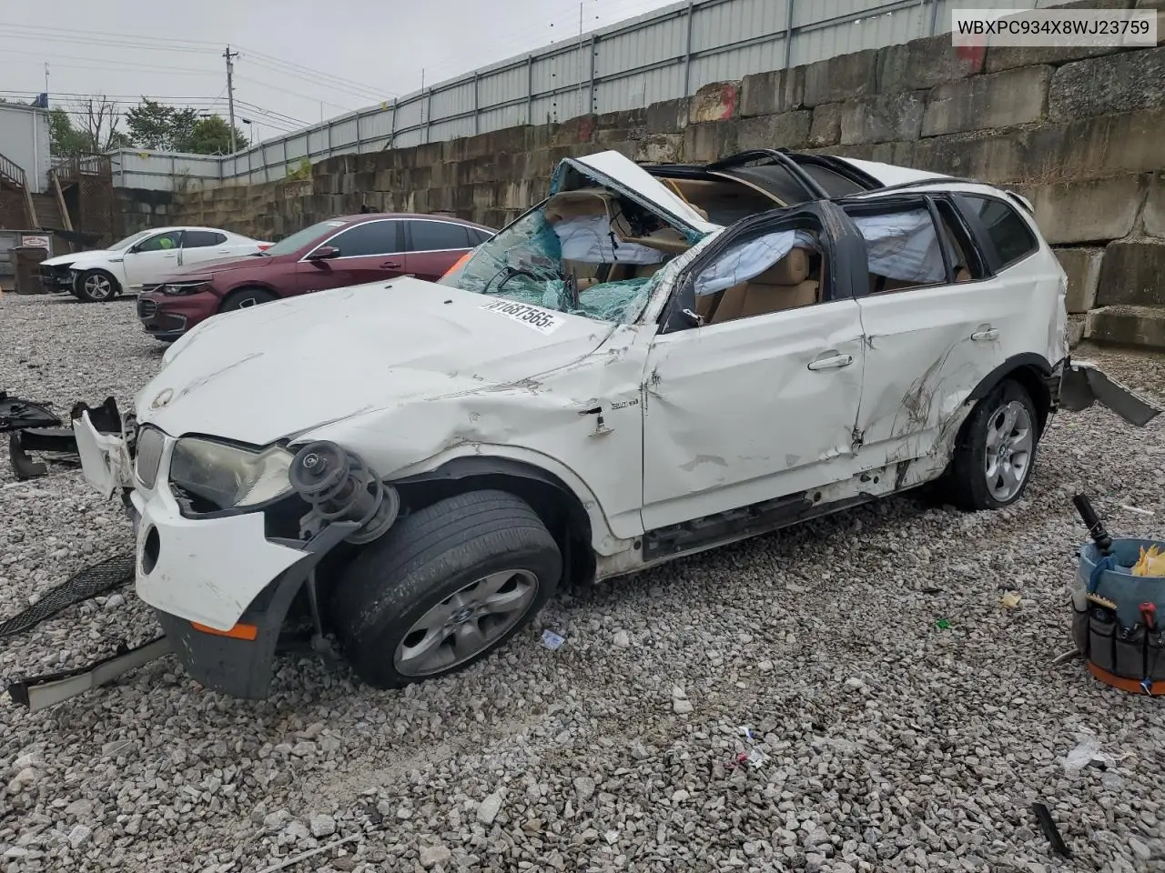 WBXPC934X8WJ23759 2008 BMW X3 3.0Si