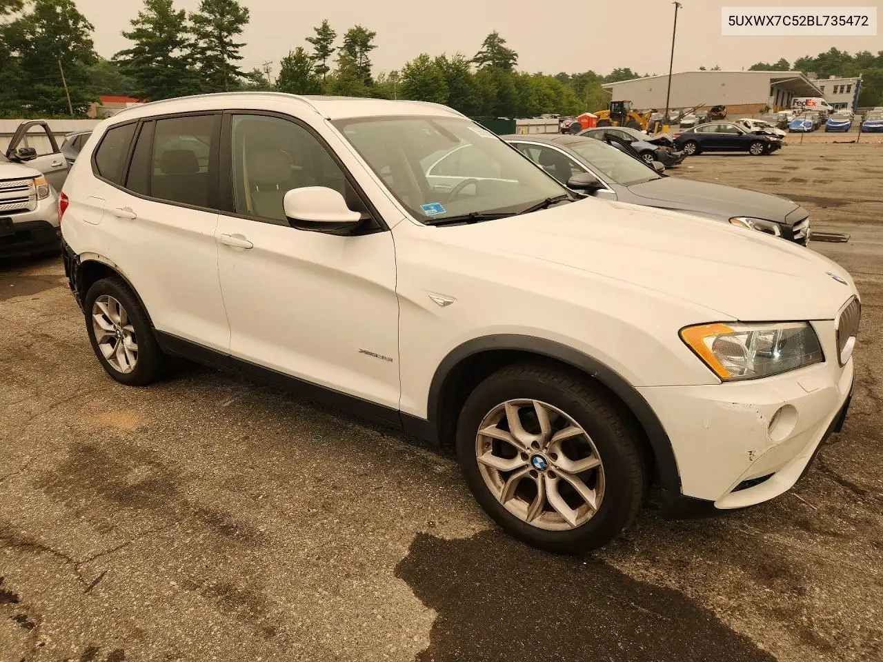 2011 BMW X3 xDrive35I VIN: 5UXWX7C52BL735472 Lot: 60609906