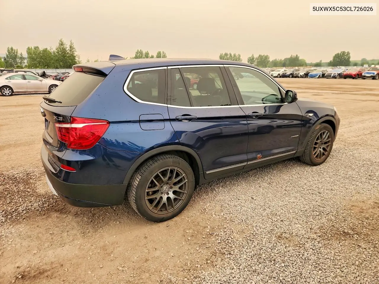 2012 BMW X3 xDrive28I VIN: 5UXWX5C53CL726026 Lot: 60588696