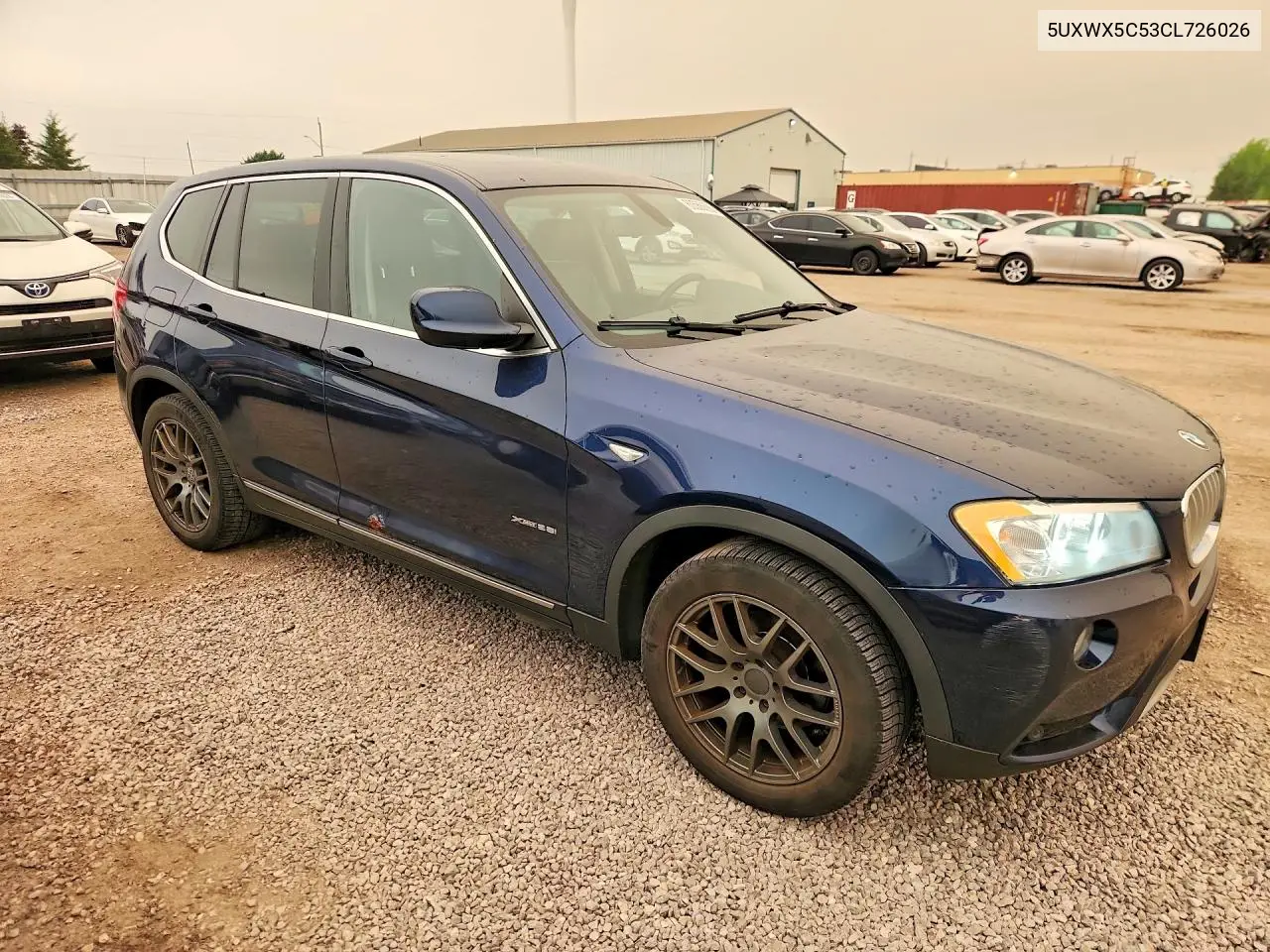 2012 BMW X3 xDrive28I VIN: 5UXWX5C53CL726026 Lot: 60588696