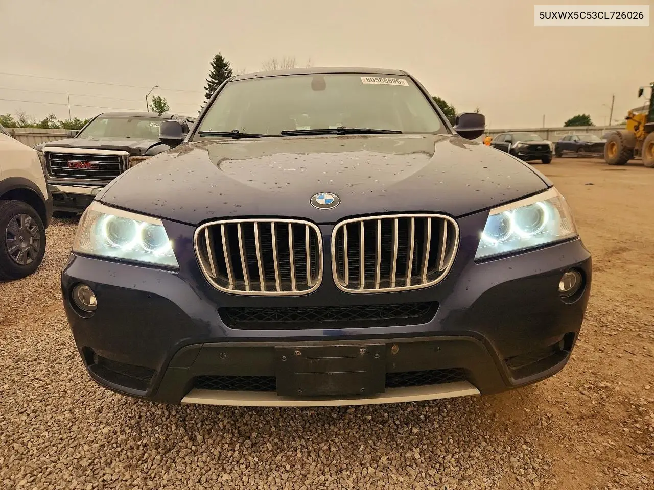 2012 BMW X3 xDrive28I VIN: 5UXWX5C53CL726026 Lot: 60588696