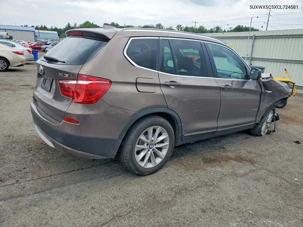 2012 BMW X3 xDrive28I VIN: 5UXWX5C5XCL724581 Lot: 62161366