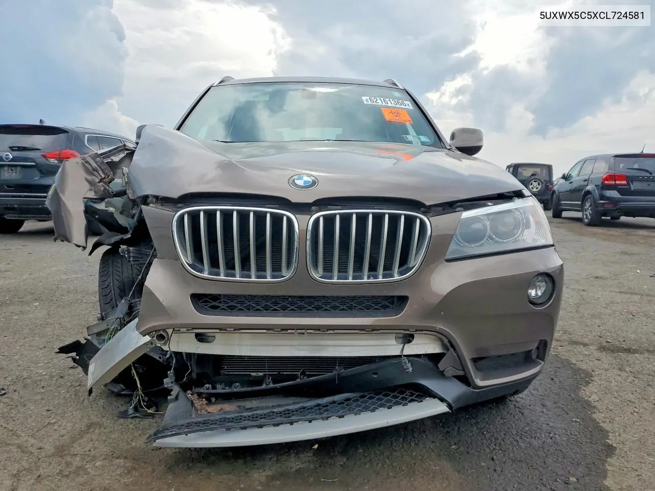 2012 BMW X3 xDrive28I VIN: 5UXWX5C5XCL724581 Lot: 62161366