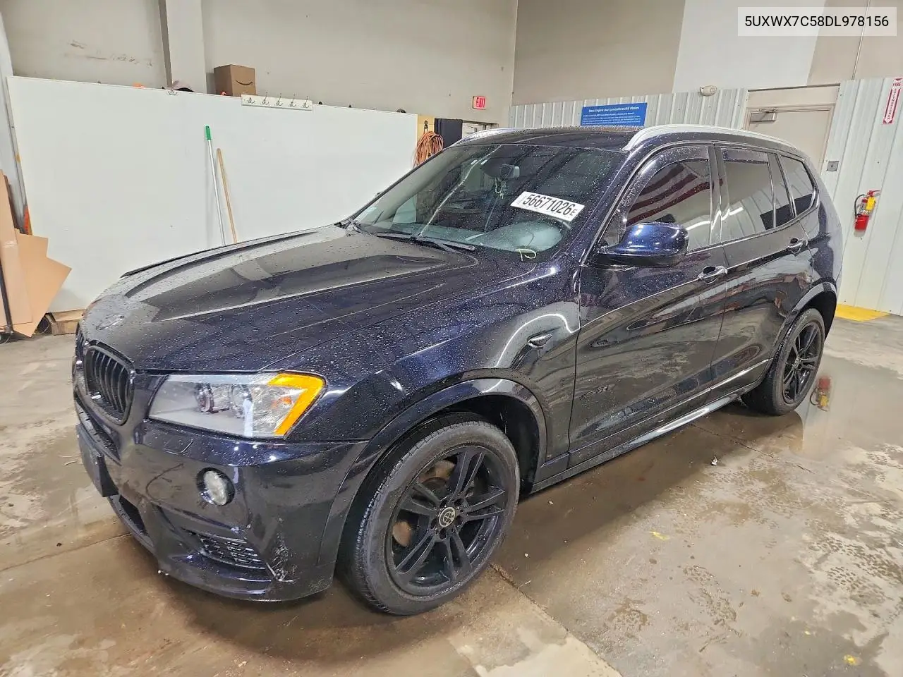 2013 BMW X3 xDrive35I VIN: 5UXWX7C58DL978156 Lot: 56671026