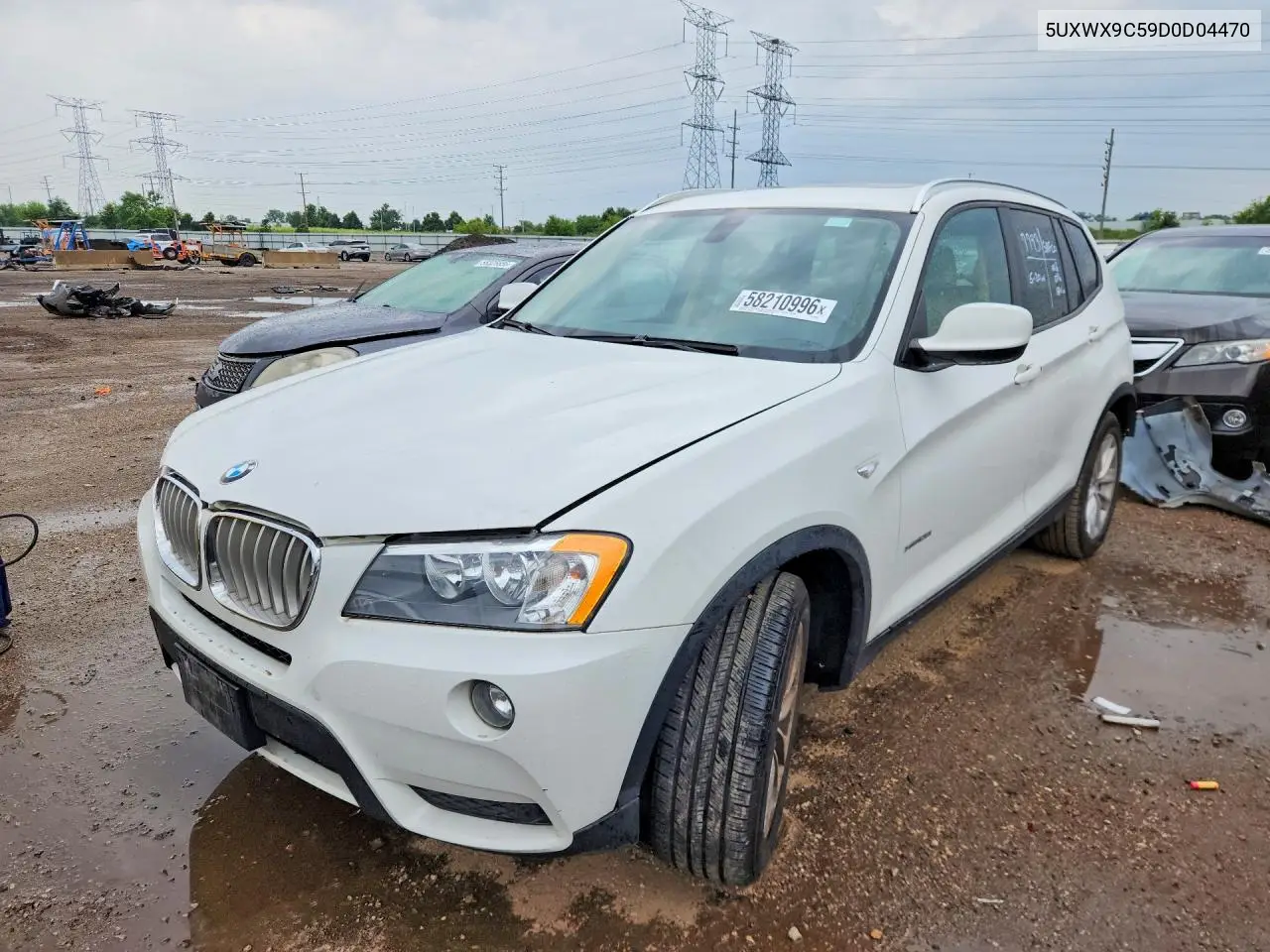 2013 BMW X3 xDrive28I VIN: 5UXWX9C59D0D04470 Lot: 58210996