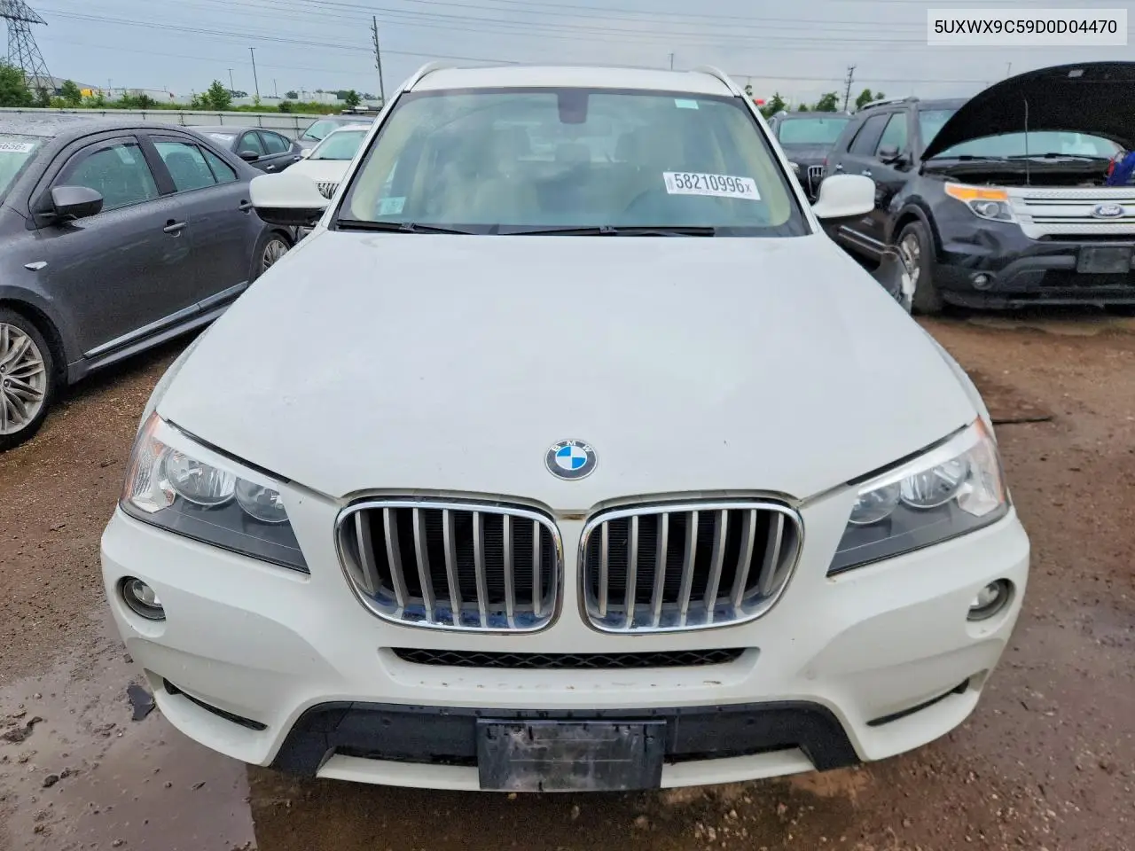 2013 BMW X3 xDrive28I VIN: 5UXWX9C59D0D04470 Lot: 58210996