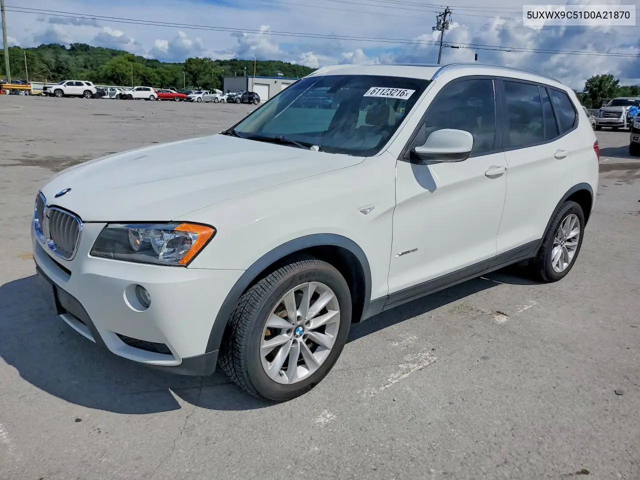 2013 BMW X3 xDrive28I VIN: 5UXWX9C51D0A21870 Lot: 61123216