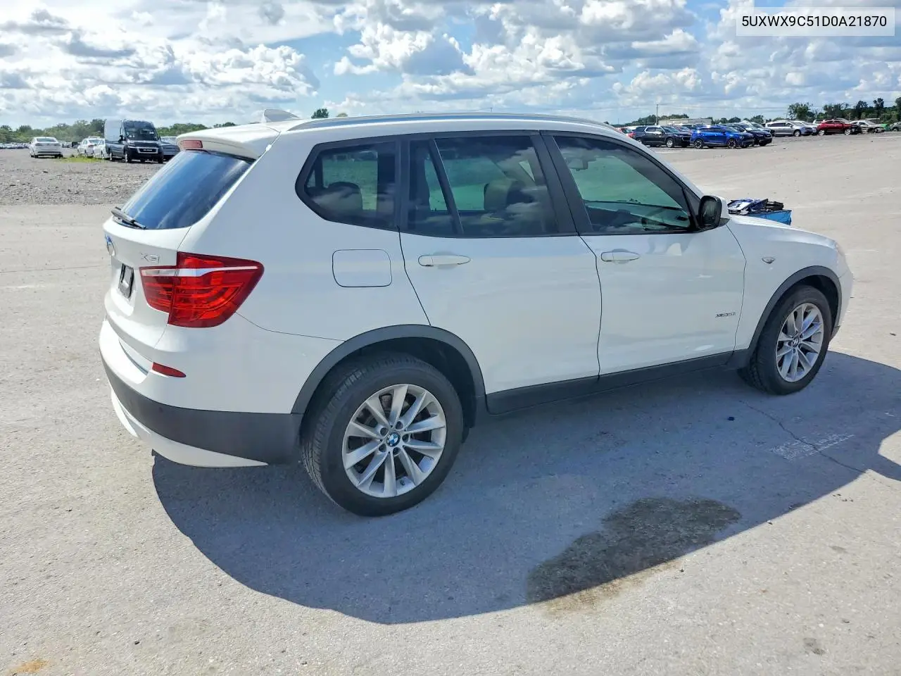 2013 BMW X3 xDrive28I VIN: 5UXWX9C51D0A21870 Lot: 61123216
