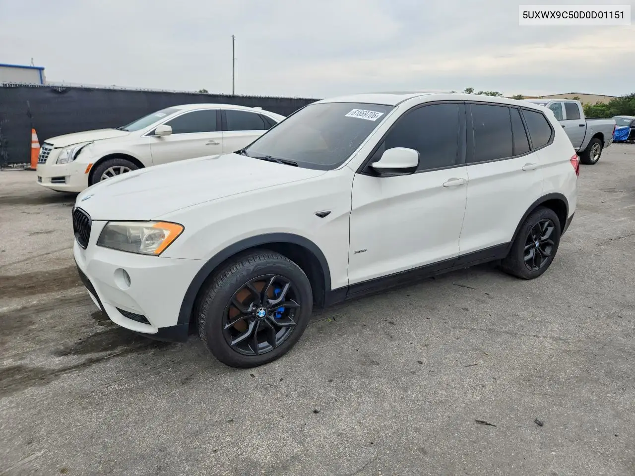 2013 BMW X3 xDrive28I VIN: 5UXWX9C50D0D01151 Lot: 61669706