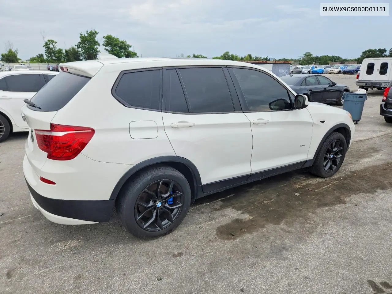 2013 BMW X3 xDrive28I VIN: 5UXWX9C50D0D01151 Lot: 61669706