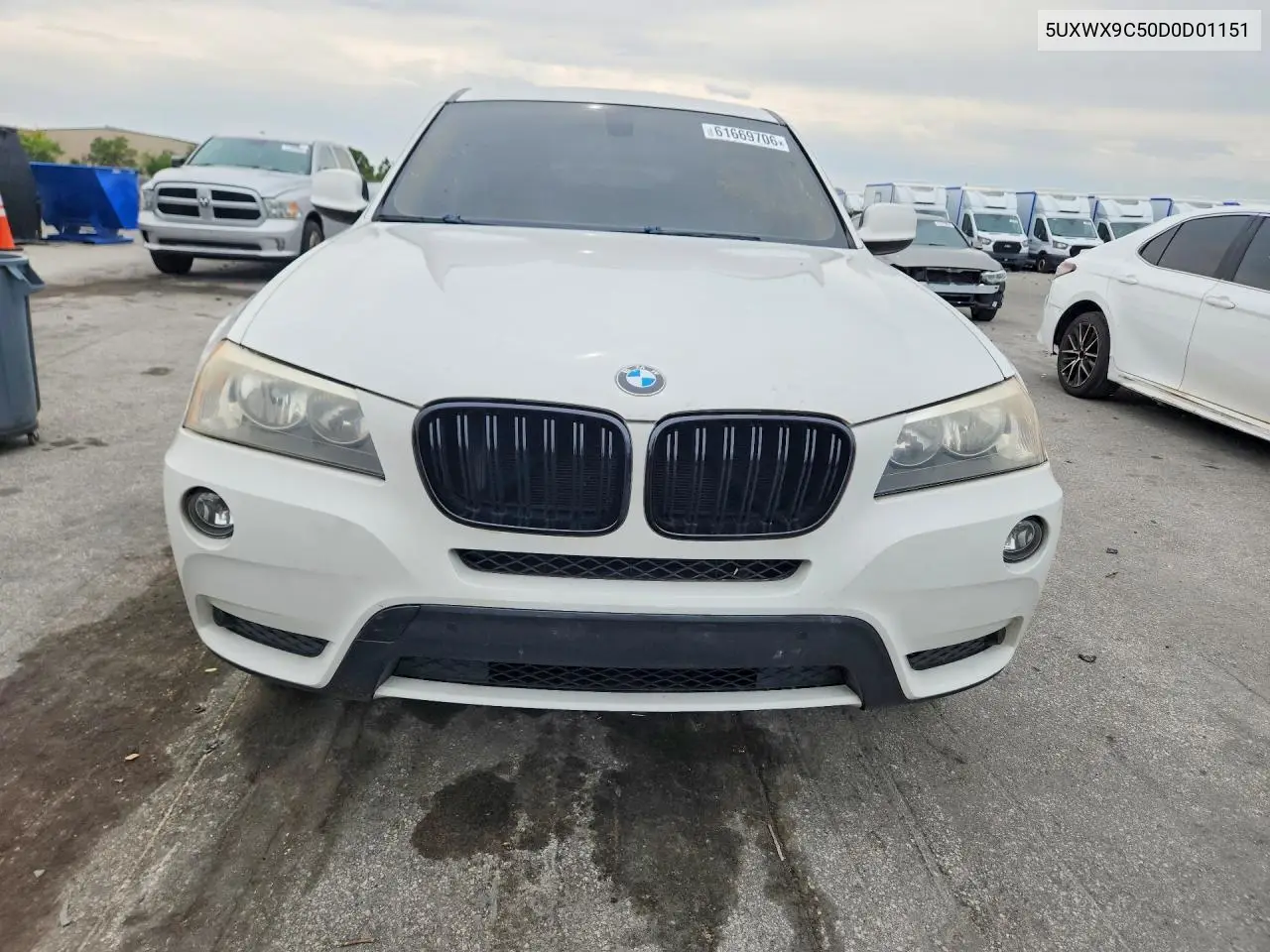 2013 BMW X3 xDrive28I VIN: 5UXWX9C50D0D01151 Lot: 61669706